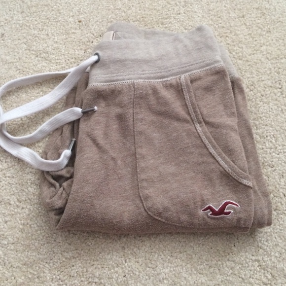Tan holister joggers
