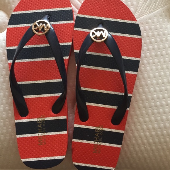 Michael Kors Shoes - Coral , whit and blue Michael Khors summer sandal