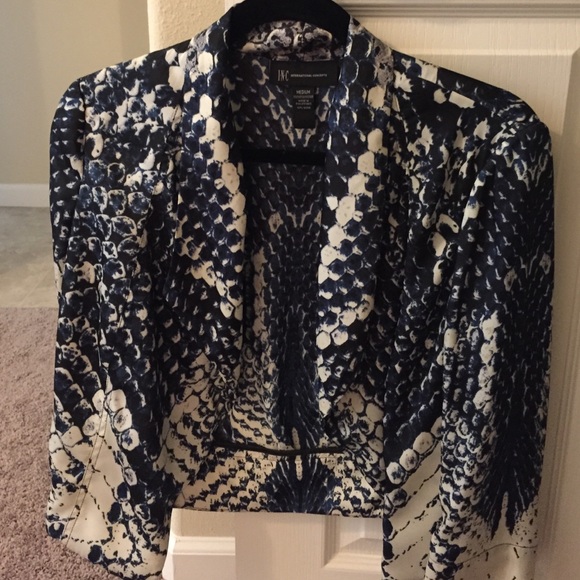 INC blazer top