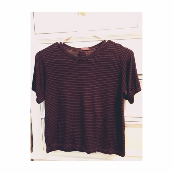 Brandy Melville Maroon Tee
