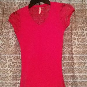 Hot pink shirt