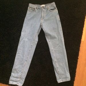 American Apparel High Waisted Light Wash Jeans