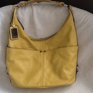 Tignanello Mustard Soft Leather Handbag