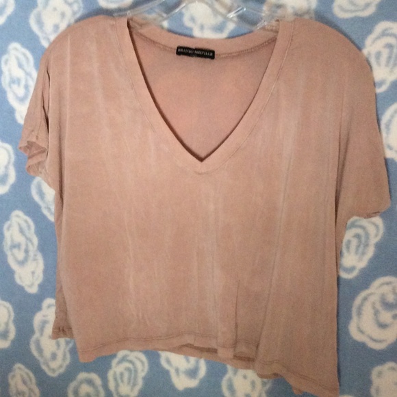 OH HOLD Flowy V-neck Brandy Top