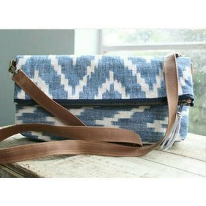 Zigzag Fold Over Crossbody