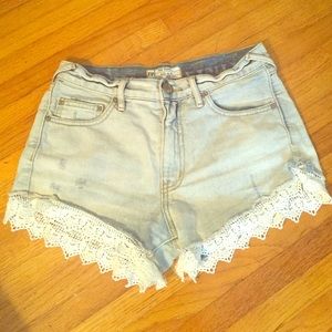 Free People Lacey Denim Cutoff Shorts