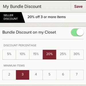 20% off 3 or more items!