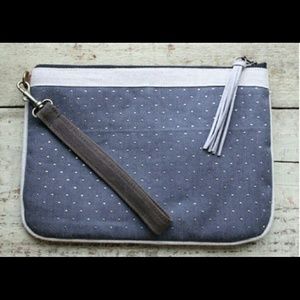 Metallic Dot Top Zip