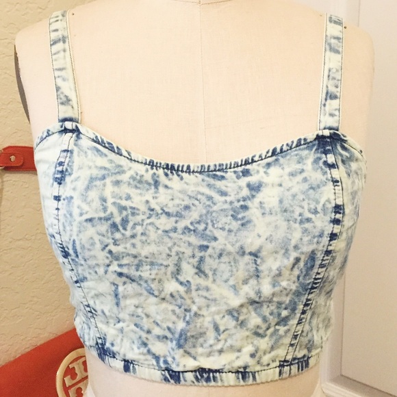 Urban Outfitters Acid Wash Crop Top