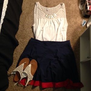 Preppy plus Tommy Hilfiger skirt