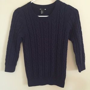 Cable knit sweater