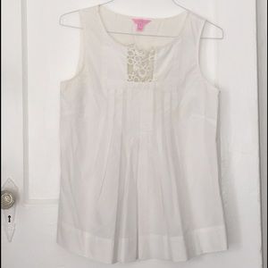 White Lily Pulitzer top