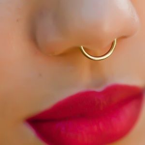 Reserved @ollyfairy Gold Faux Nose Septum