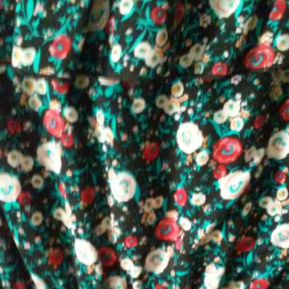 Ruffled Strapless Floral Dress - Picture 2 of 2
