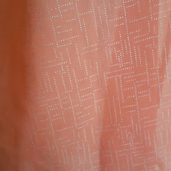 Coral sheer button up tank - Picture 3 of 3