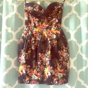 Floral peplum dress