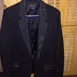 Black Blazer with Sequins