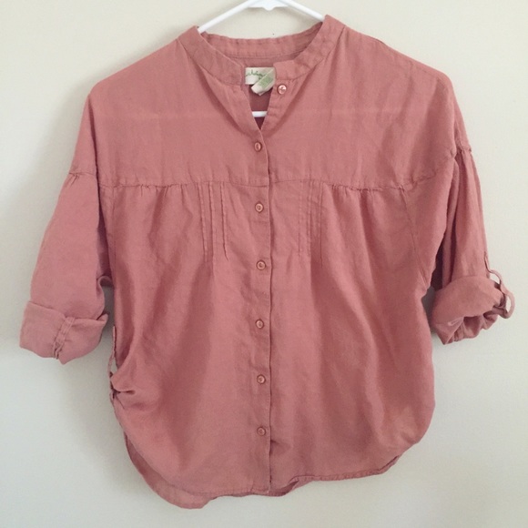 Collarless button down - Picture 2 of 3