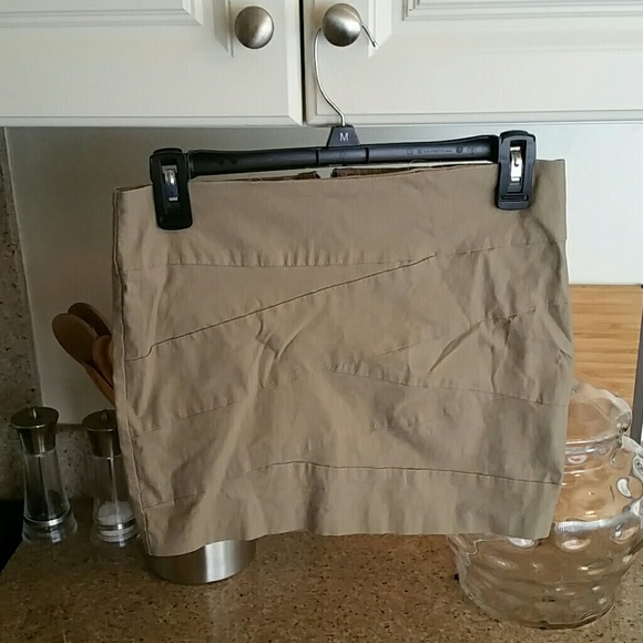 Khaki bandage mini skirt