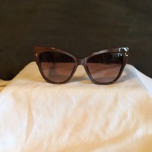 Authentic Tom Ford: Anoushka Brown Sunglasses.