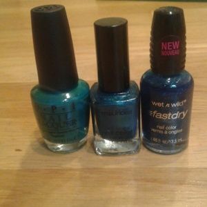 3 green nail polish