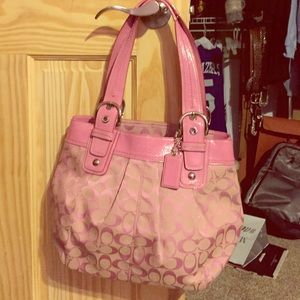 Pink Coach Handbag