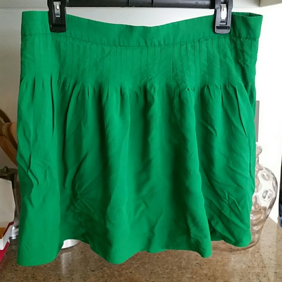 Green flowy skirt