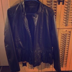 Black Faux Leather Jacket