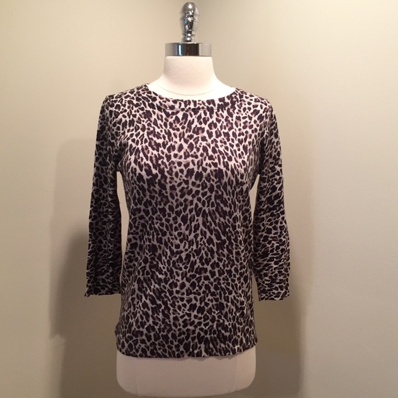 J. Crew Leopard Print Sweater - S