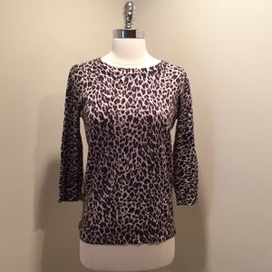 J. Crew Leopard Print Sweater - S