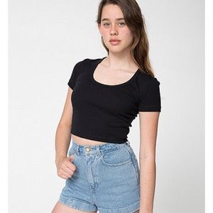 EXACT American apparel black crop top.