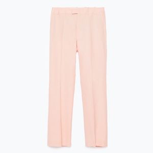 Zara peach Viscose/Linen trousers