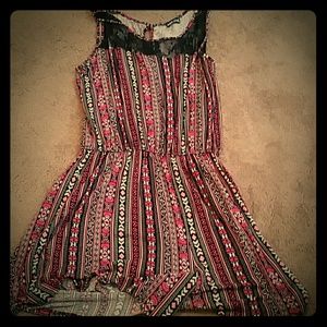 Multi colored romper