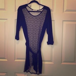 ecoSkin black / patterned tunic