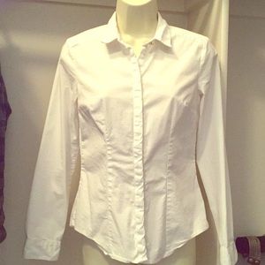 White button up, H&M classic shirt