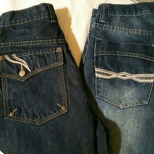 Boys long denim shorts Size 14