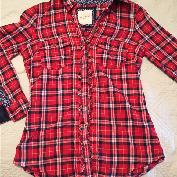 Gilly Hicks plaid button up - Picture 1 of 4
