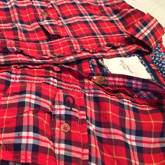 Gilly Hicks plaid button up - Picture 3 of 4