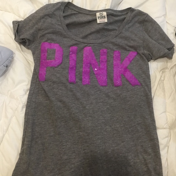 Victoria's Secret pink sequin shirt