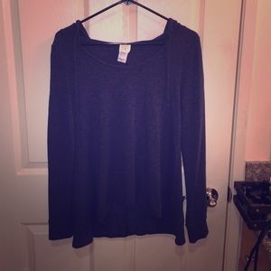 Gray long sleeve sweater