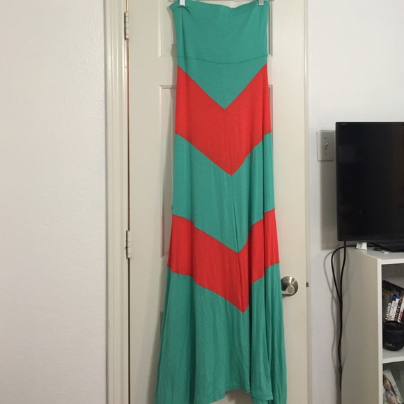 Chevron Maxi Dress