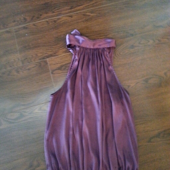 Metallic purple sleeveless blouse
