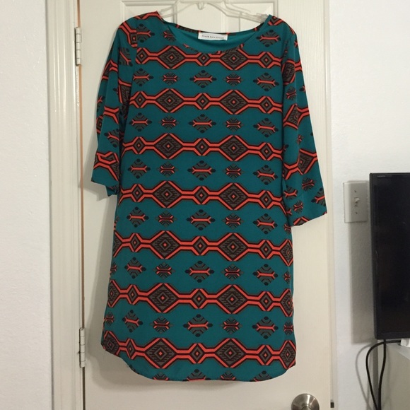 Aztec Print Dress