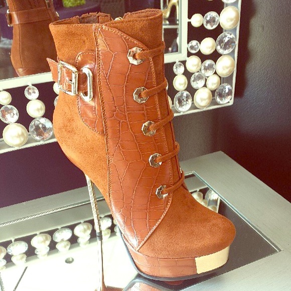 Brown Whiskey Booties