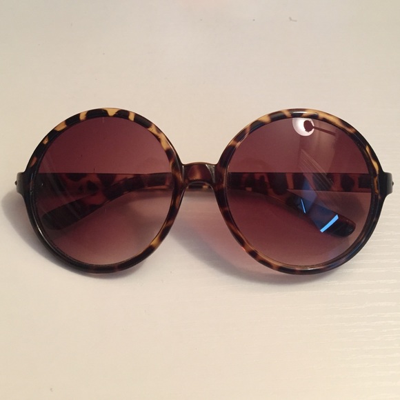 X-Large Tortoise Round Circle Sunglasses
