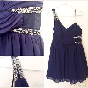 Formal Dress with Jewel and Sheer Accents