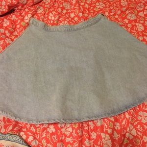 American Apparel Denim High-Waisted Skirt