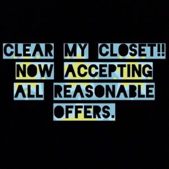 Clearing my Closet!