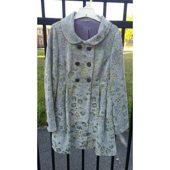 Anthropologie Jaquard Coat