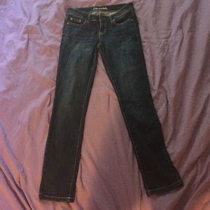 Darker wash shinny jeans